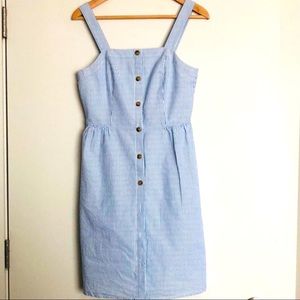J. Crew Seersucker Sundress Size 2 Blue